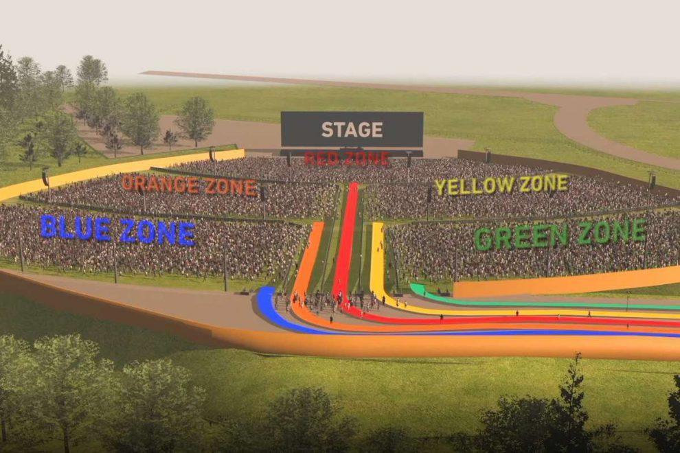 Un tricolore di divieti dentro e intorno l’Arena. Gli spostamenti cittadini diventano “off limits”