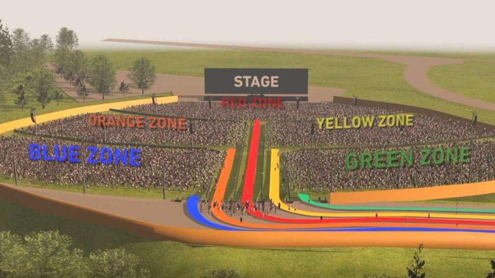 Un tricolore di divieti dentro e intorno l’Arena. Gli spostamenti cittadini diventano “off limits”