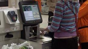 La cassa automatica di un iper