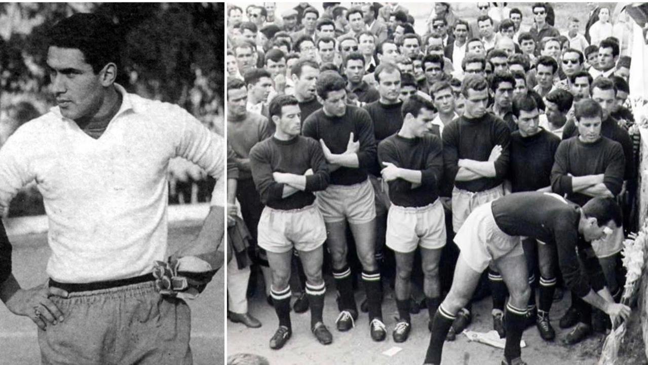 Bruno Nespoli e la posa della lapide in una parete dello stadio