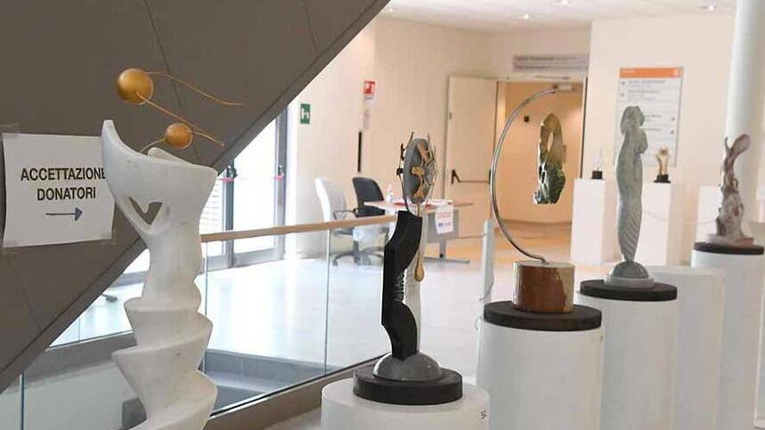 i bozzetti delle opere realizzati dagli studenti del Palma