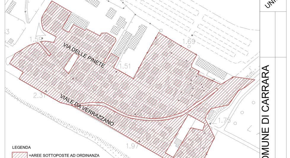 Le zone sottoposte a ordinanza