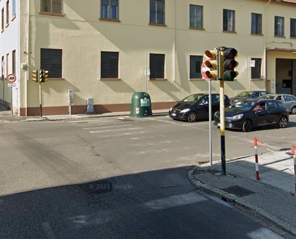 L’incrocio di via Pistoiese dove entra in funzione il T-Red