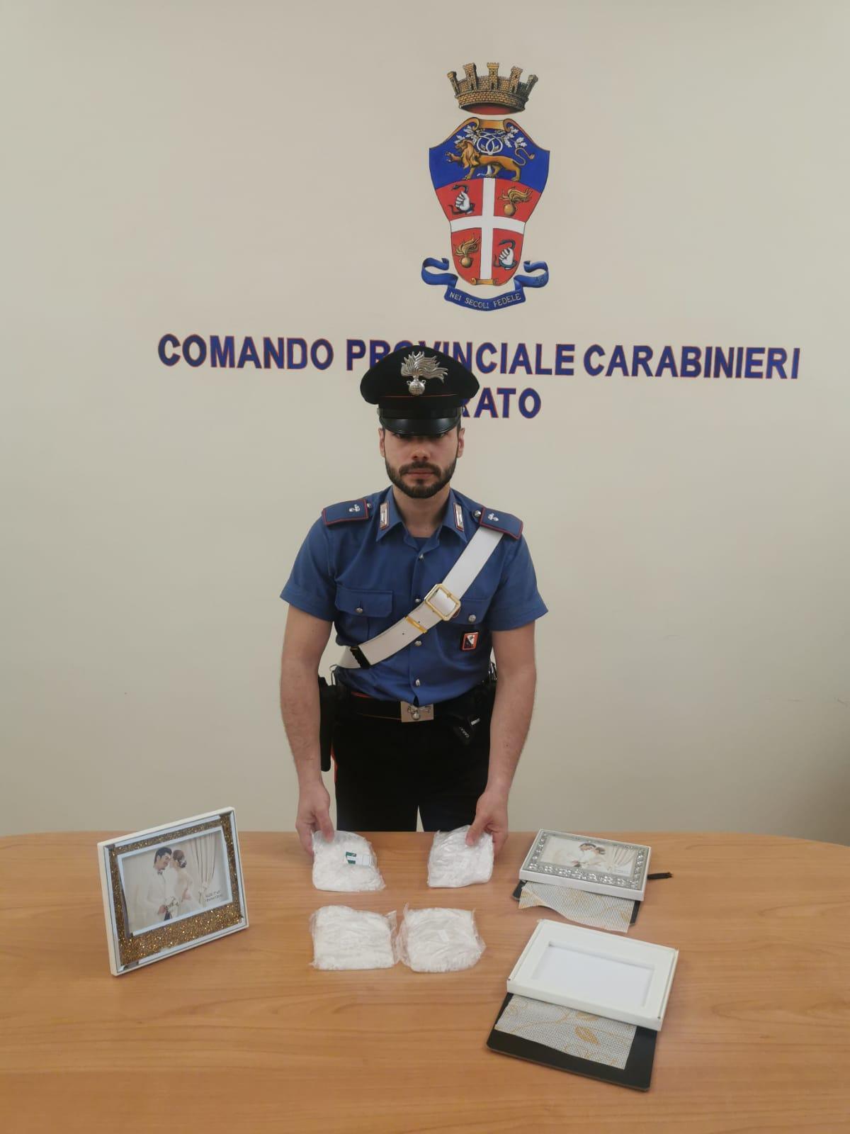 La droga sequestrata dai carabinieri