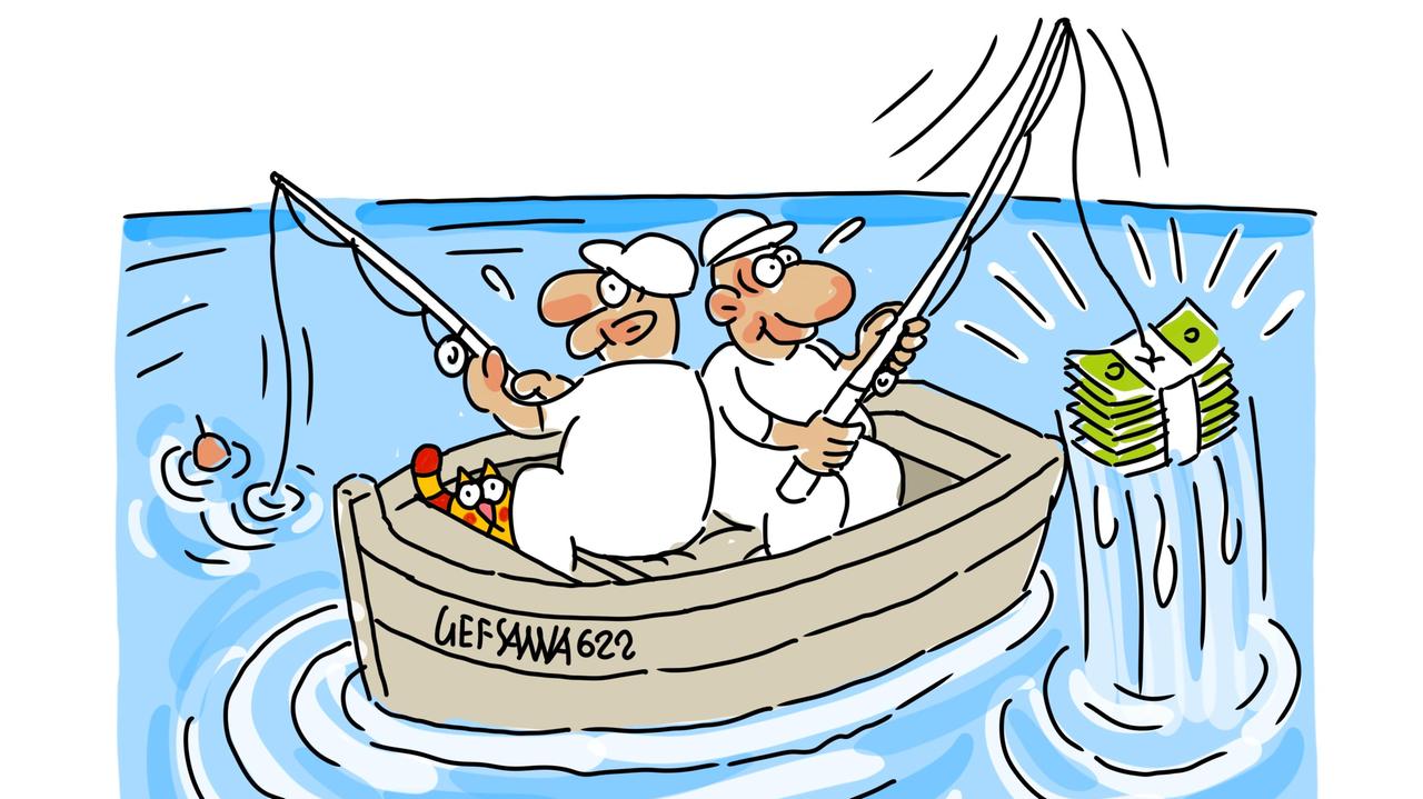 La vignetta di Gef: Indagati 92 pescatori per truffe sugli indennizzi