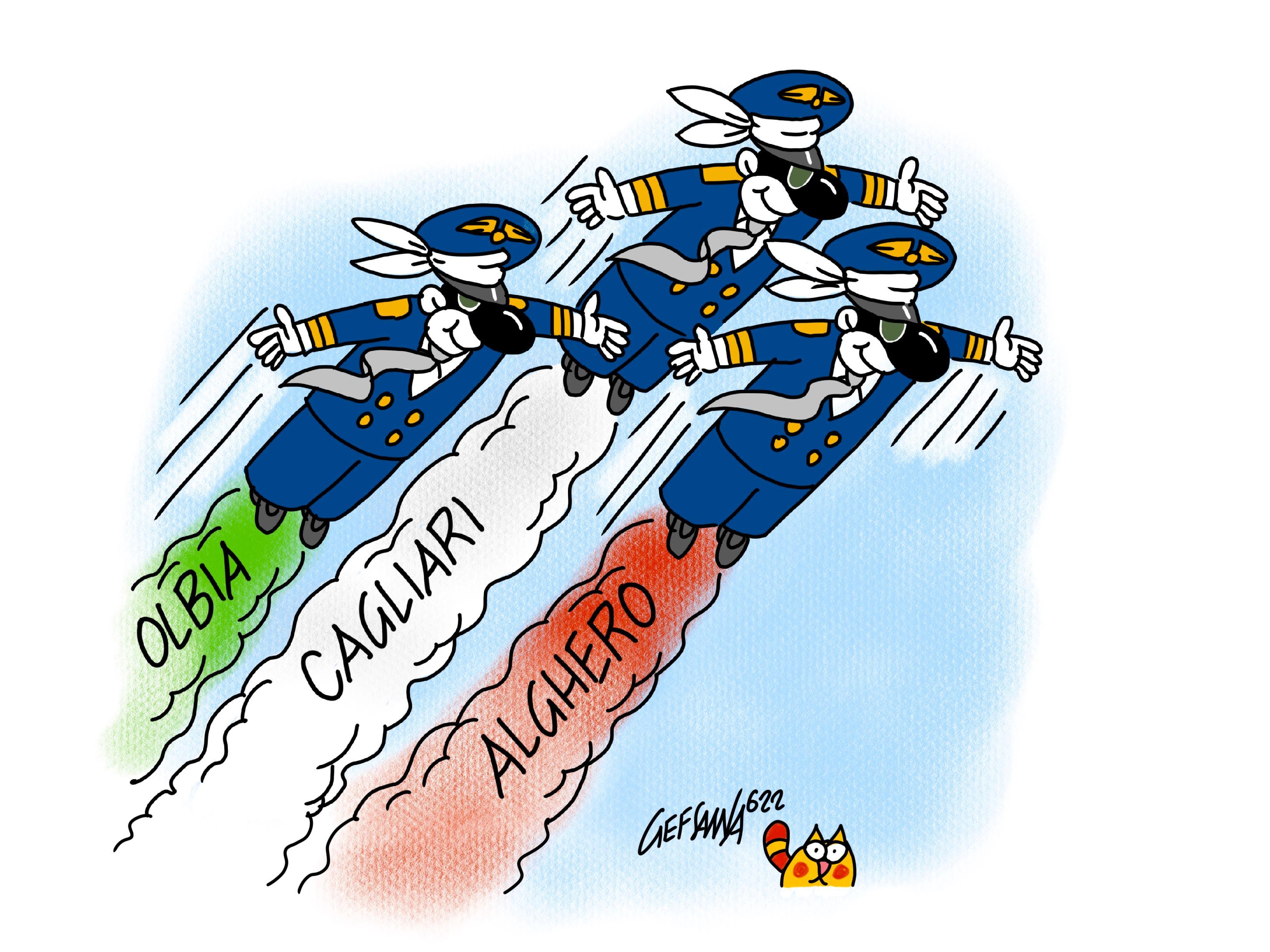 La vignetta di Gef: Aeroporti, è arrivata l'era delle fusioni 