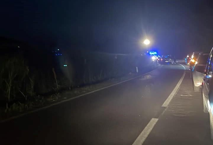 Auto in coda dopo l'incidente a San Biagio di Argenta