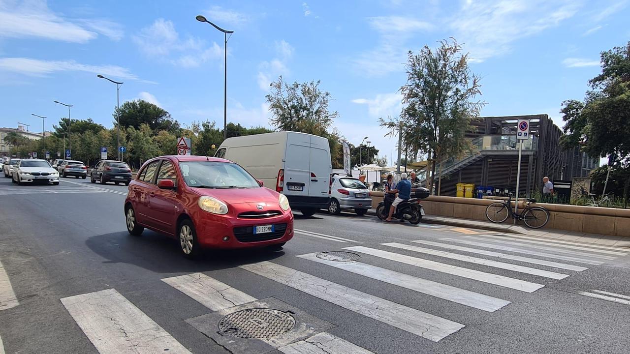 La zona dove si è verificato l'incidente (foto Stefanini/Silvi)