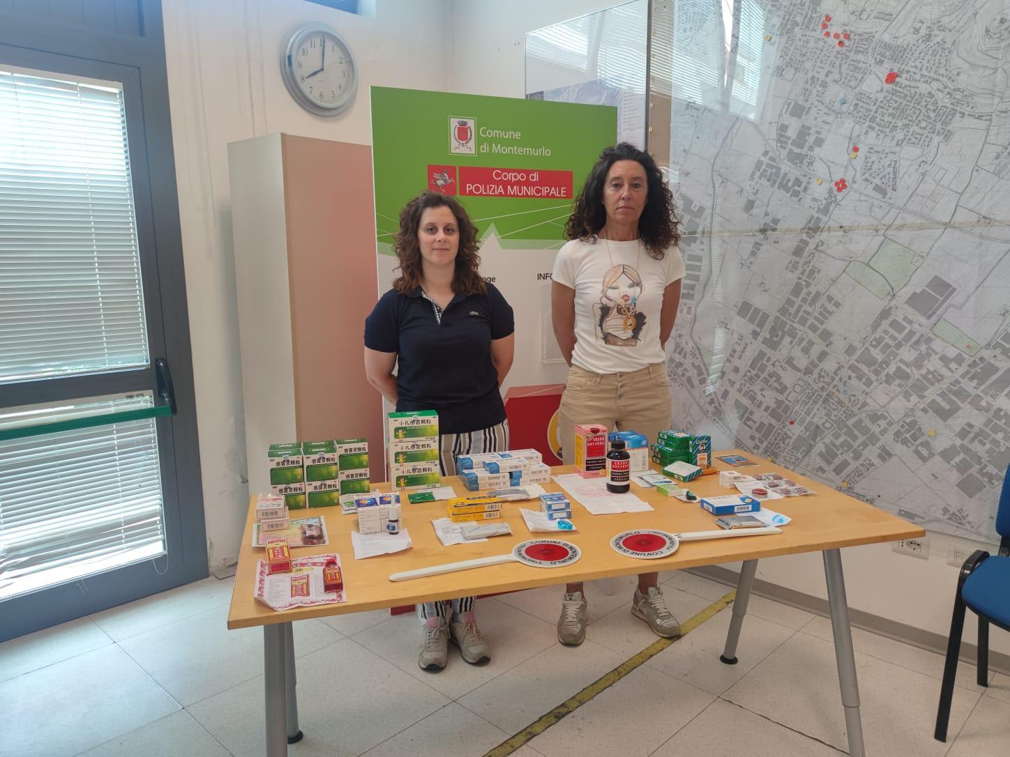 I farmaci sequestrati a Montemurlo