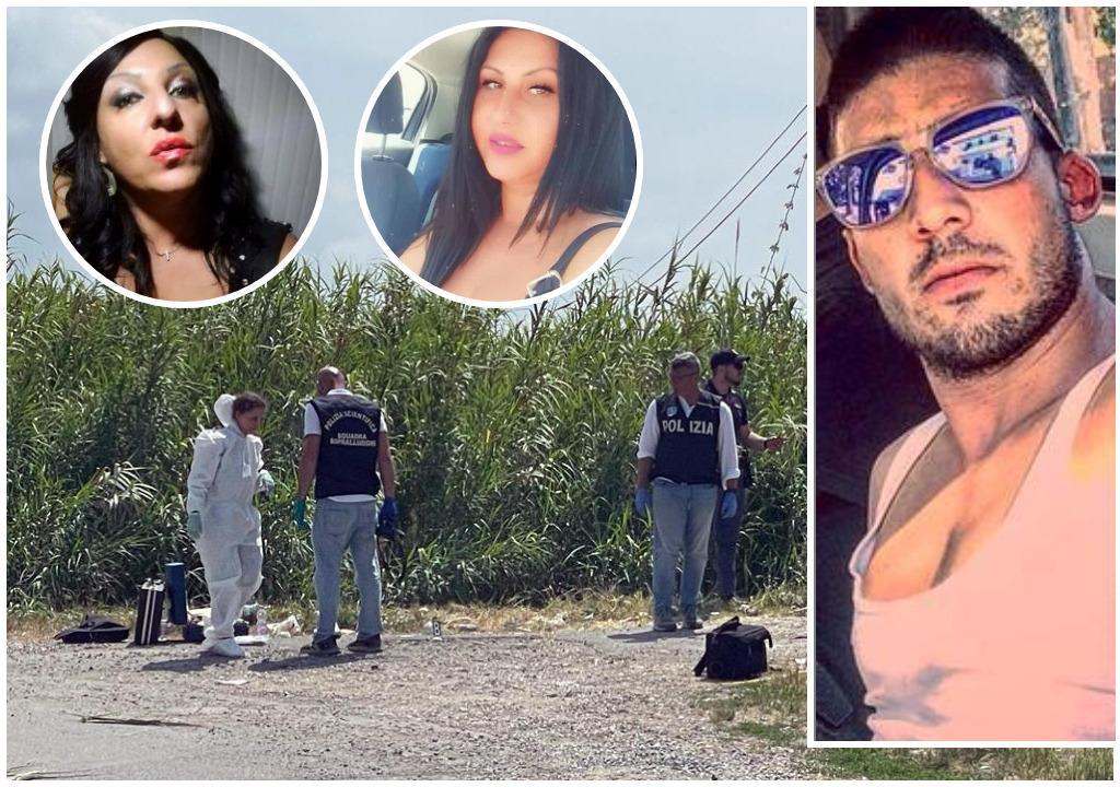 Le due vittime e l'uomo fermato con l'accusa di omicidio per la morte di Nevila
