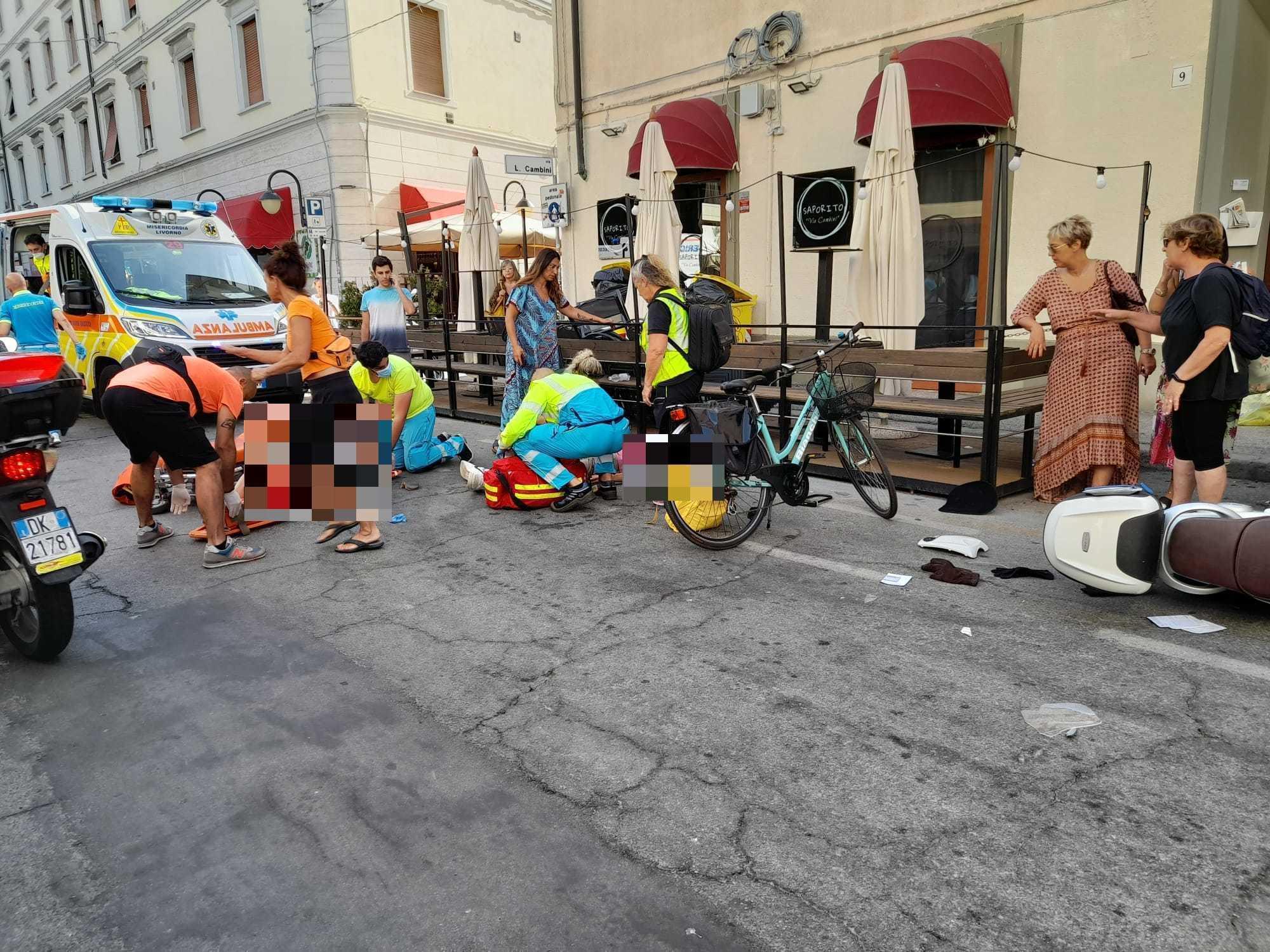 L'incidente in via Roma
