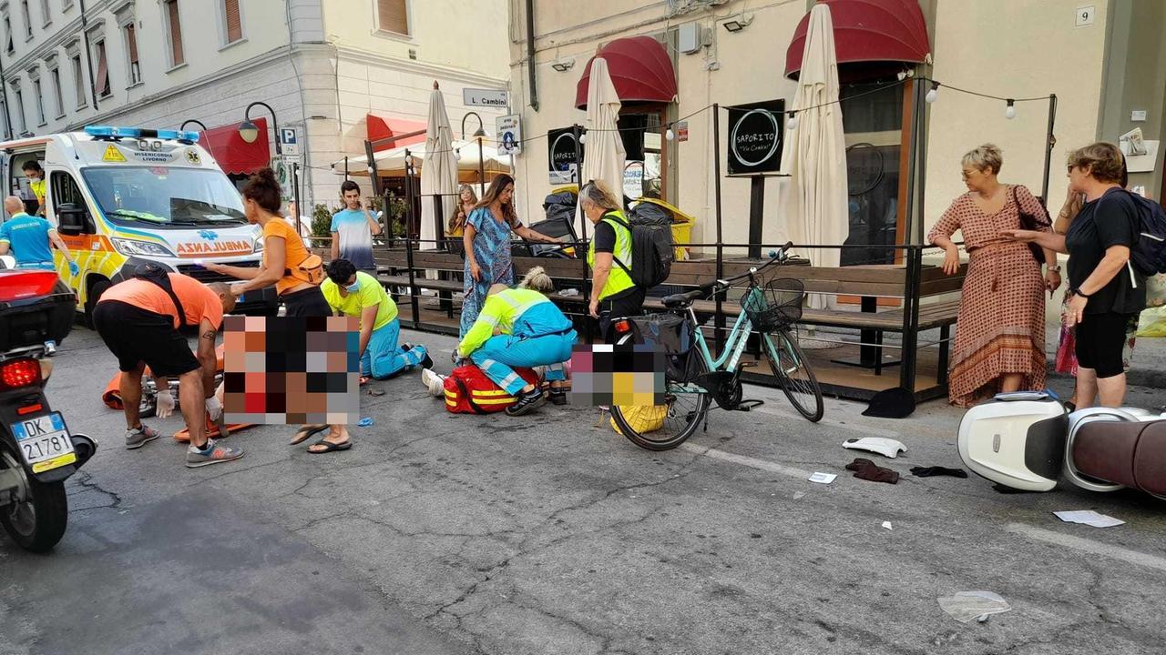 L'incidente in via Roma