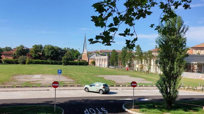 L'area dove sorgeva la Delizia di Belfiore, distrutta da un incendio