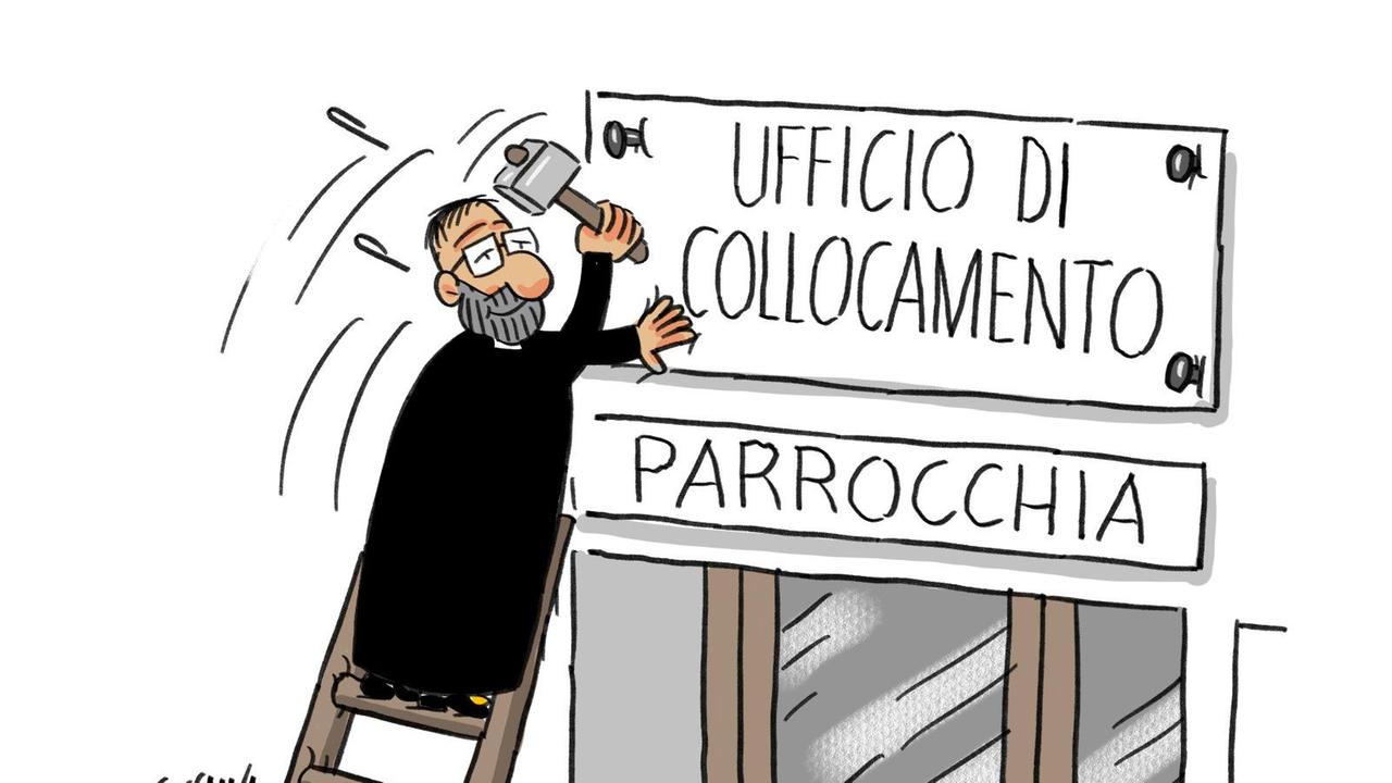 La vignetta di Gef - Il parroco di San Teodoro: "Stagionali venite qua, garantisco io"