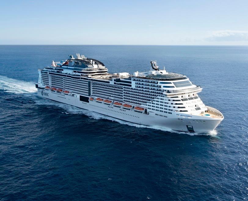 La nave Msc Bellissima appartiene alla classe “Meraviglia” ed è entrata in servizio nel 2019, alla cerimonia di battesimo la madrina  è stata Sophia Loren