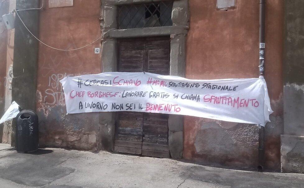 Via alle riprese in Venezia. Chef Borghese accolto con striscioni di protesta 