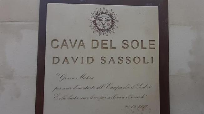 Matera 2019 omaggia David Sassoli nella 'sua' Cava del Sole