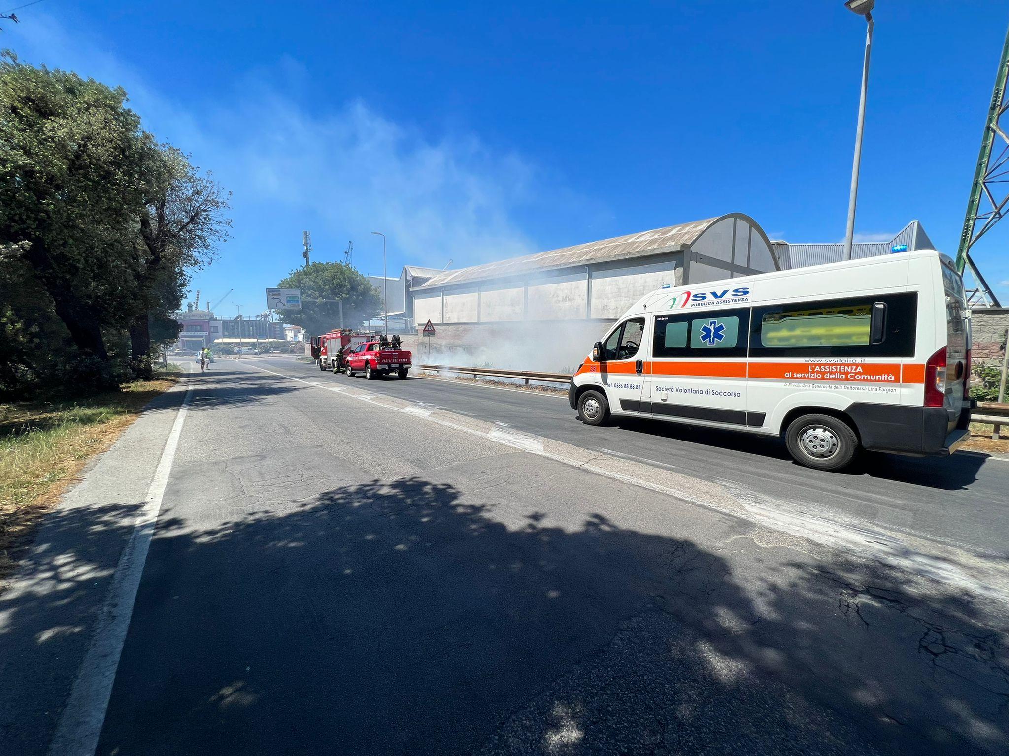 Svs e pompieri sul posto