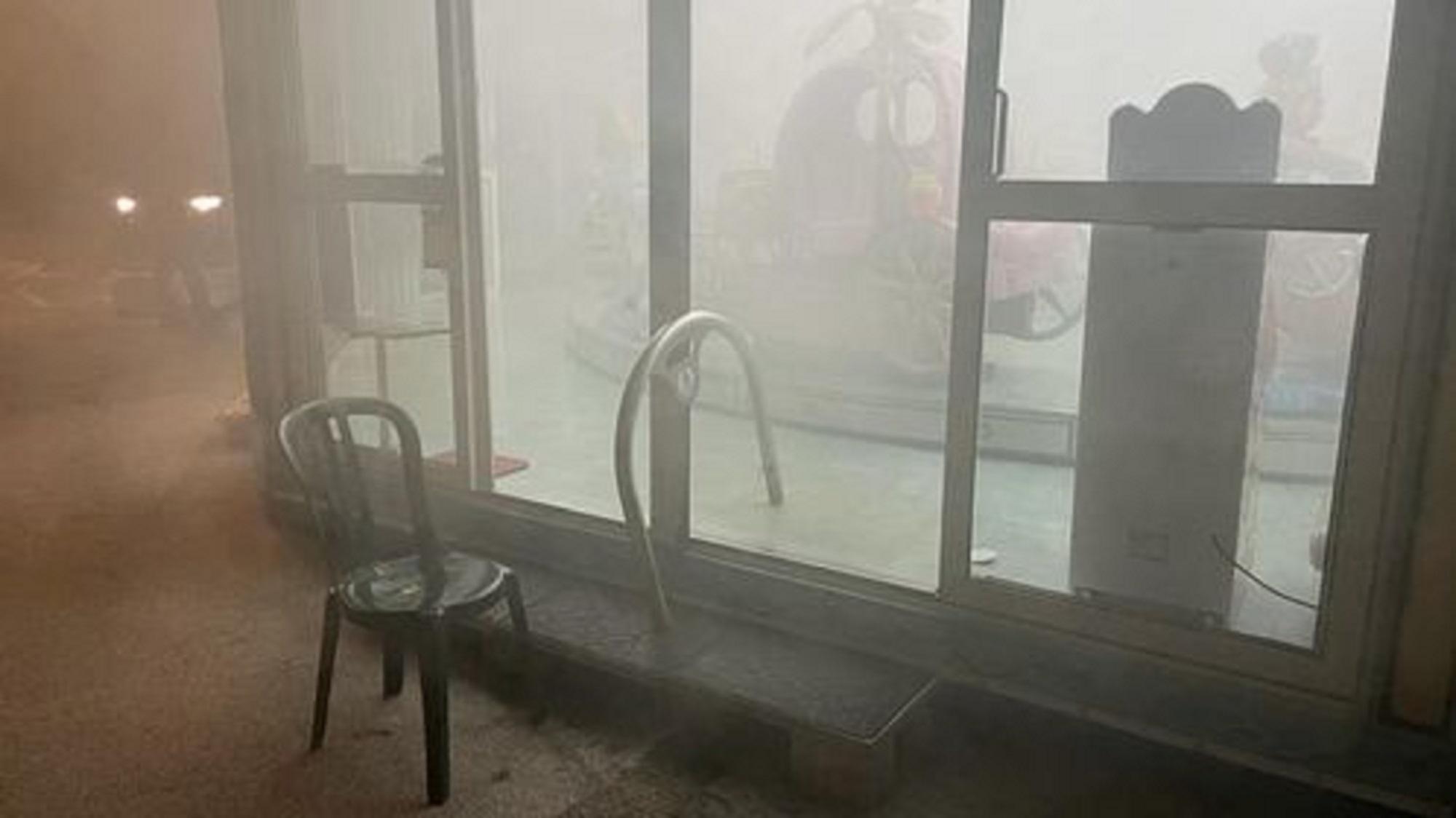 Il nebbiogeno scattato