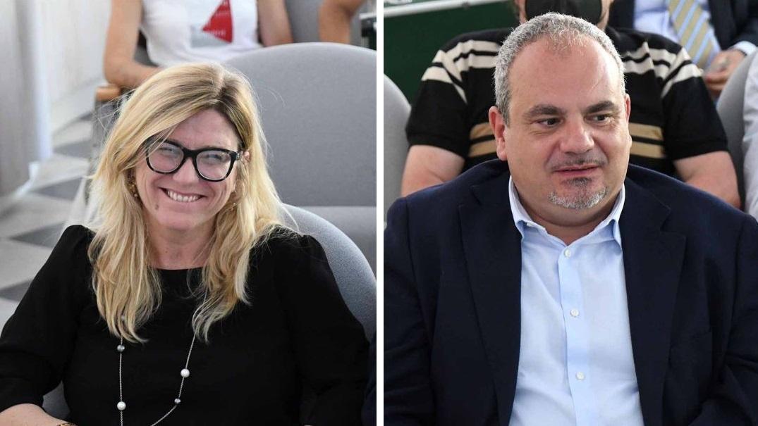 Serena Arrighi e Simone Caffaz: vanno al ballottaggio per la carica di sindaco di Carrara