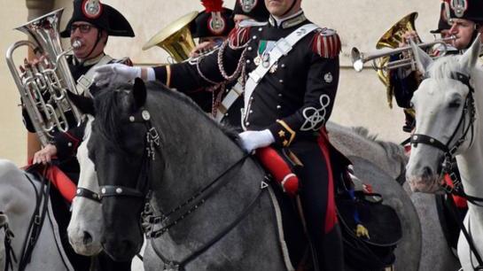 Maranello. Arriva la Fanfara dei carabinieri a cavallo