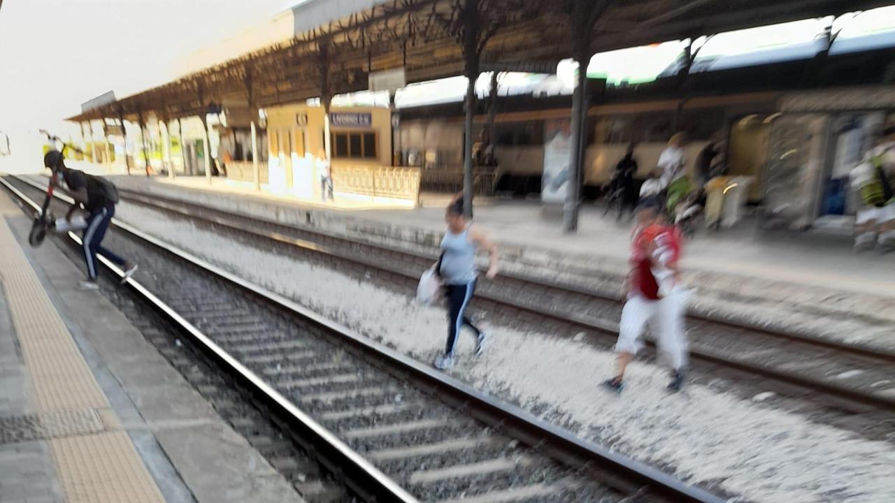 Le tre persone riprese