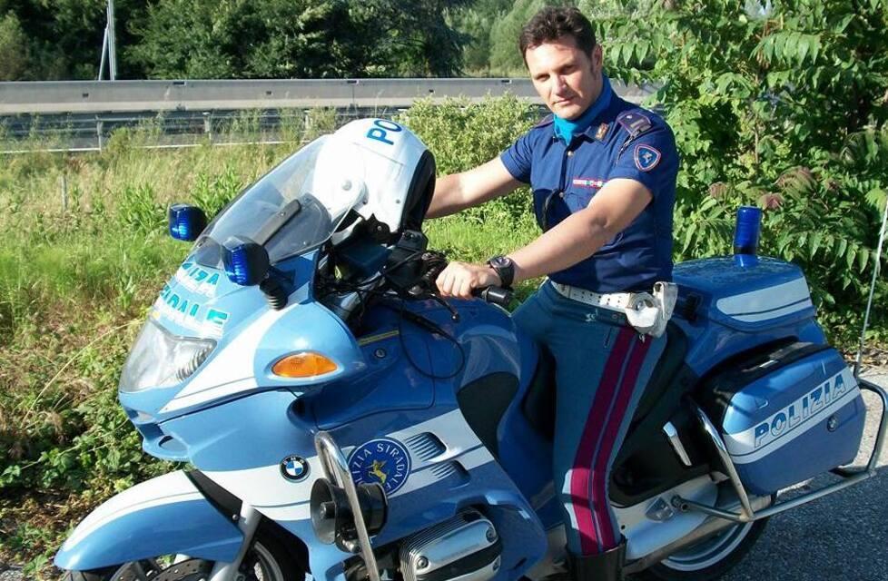 L’ispettore della polizia stradale Gianluca Pantaleoni
