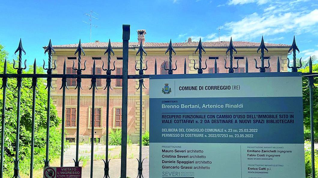 Una Casa della cultura a Correggio. È il terzo polo bibliotecario