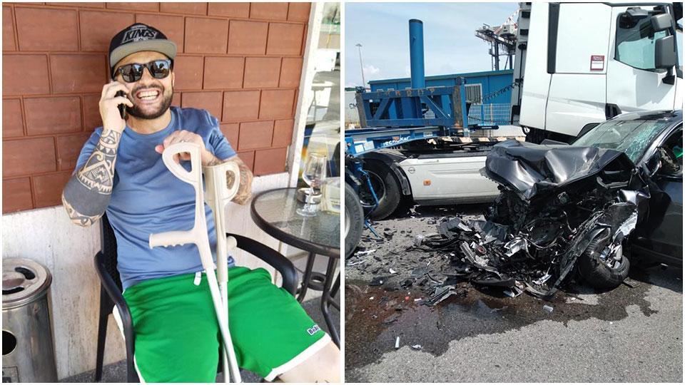 Lo scontro, il coma e il ritorno a casa: «Sto meglio, sono vivo per miracolo»