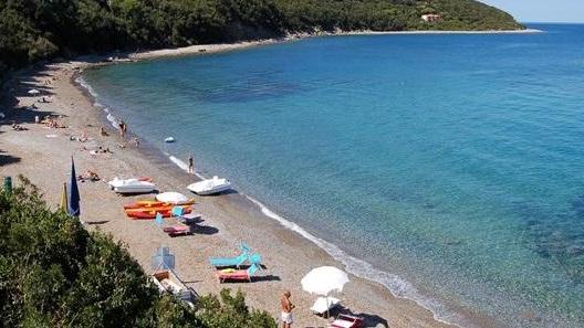 La spiaggia di Frugoso all'Isola d'Elba