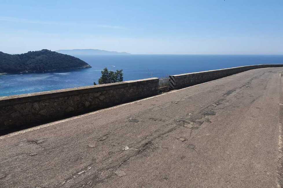 Un tratto della Strada Panoramica dell’Argentario