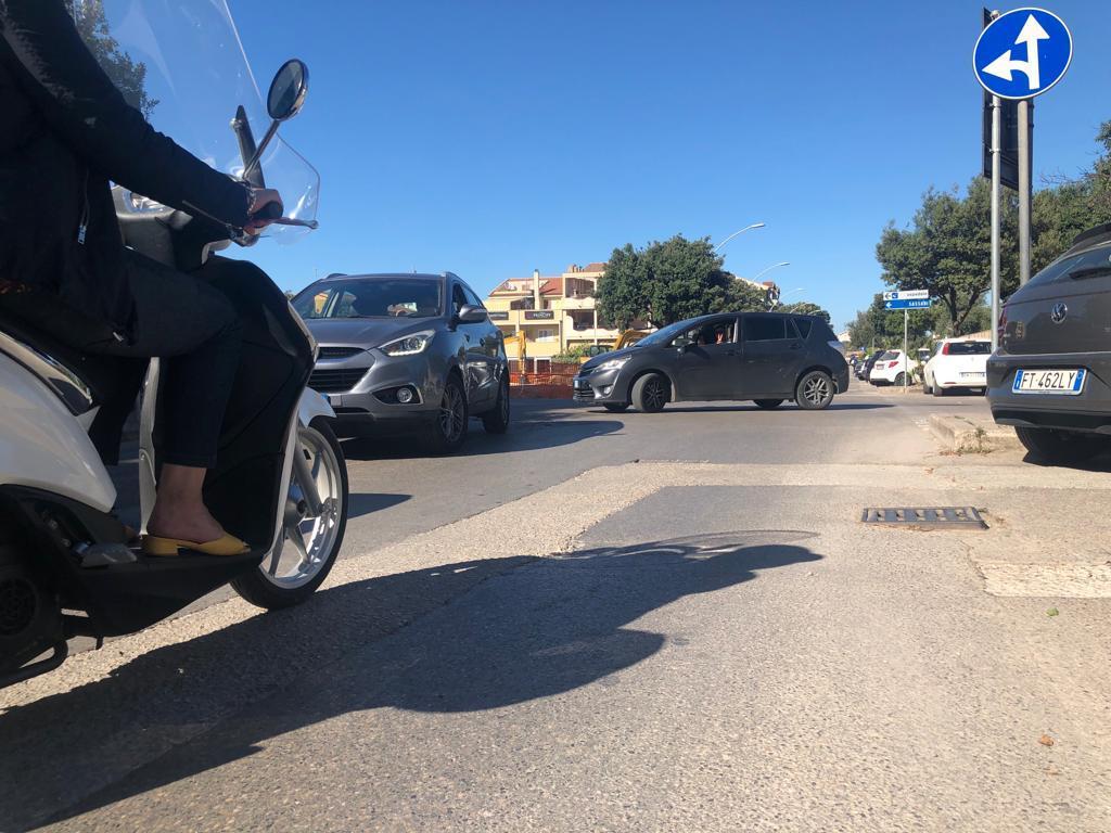L'incrocio di via XX settembre ad Alghero dove è avvenuta la tragica lite