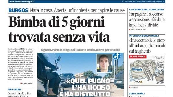 La Nuova Sardegna - Prima Pagina - 18 giugno 2022