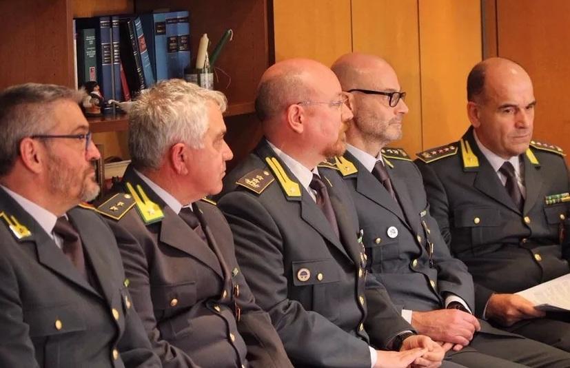 I comandanti della Guardia di Finanza che si sono occupati dell’inchiesta
