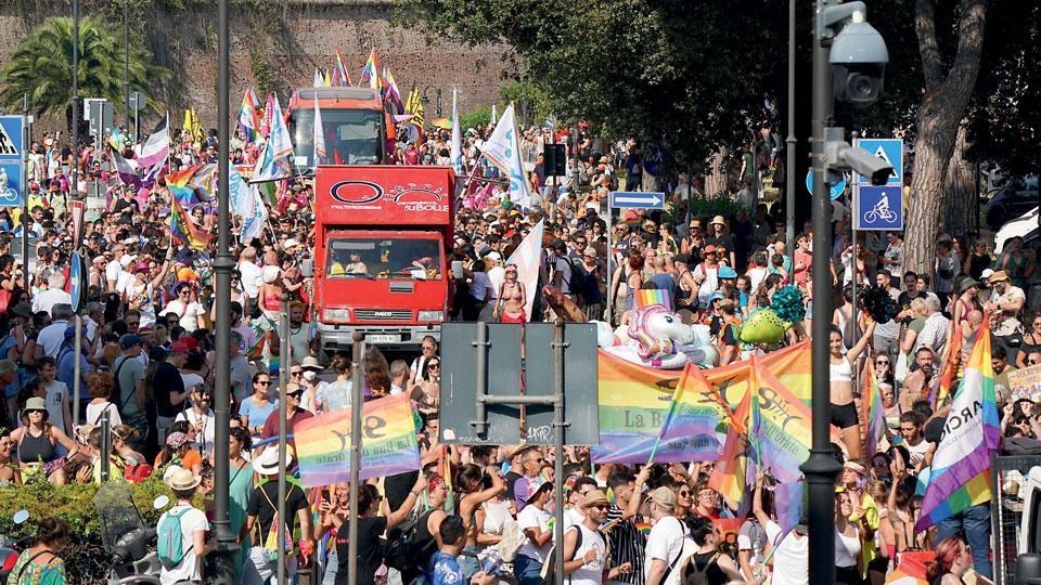 Nelle foto di Daniele Stefanini e Franco Silvi la parata del Toscana Pride che ha attraversato Livorno