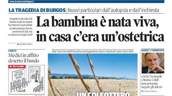 La Nuova Sardegna - Prima Pagina - 21 giugno 2022