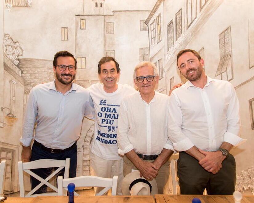 Massimo Pieri tra i candidati della lista di Forza Italia Alessandro Di Vito capolista di Forza Italia Elvio Cecchini di Lista Civile Fabio Barsanti di Difendere Lucca