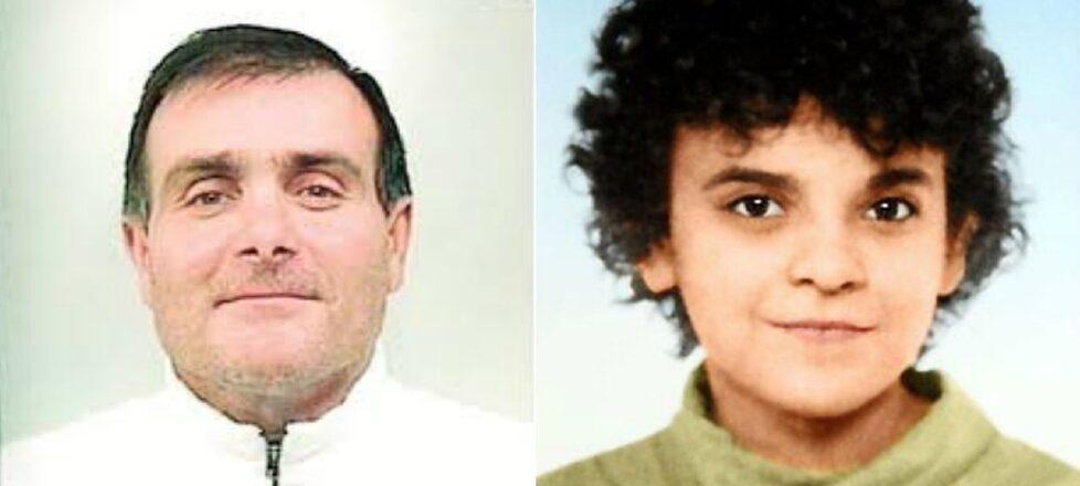 A sinistra l'assassino, a destra la giovane vittima di 17 anni