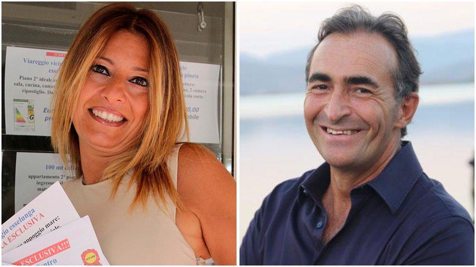 Daniela Paoli dell’agenzia immobiliare Toscana e Carlo Alberto Tofanelli titolare dell’agenzia omonima