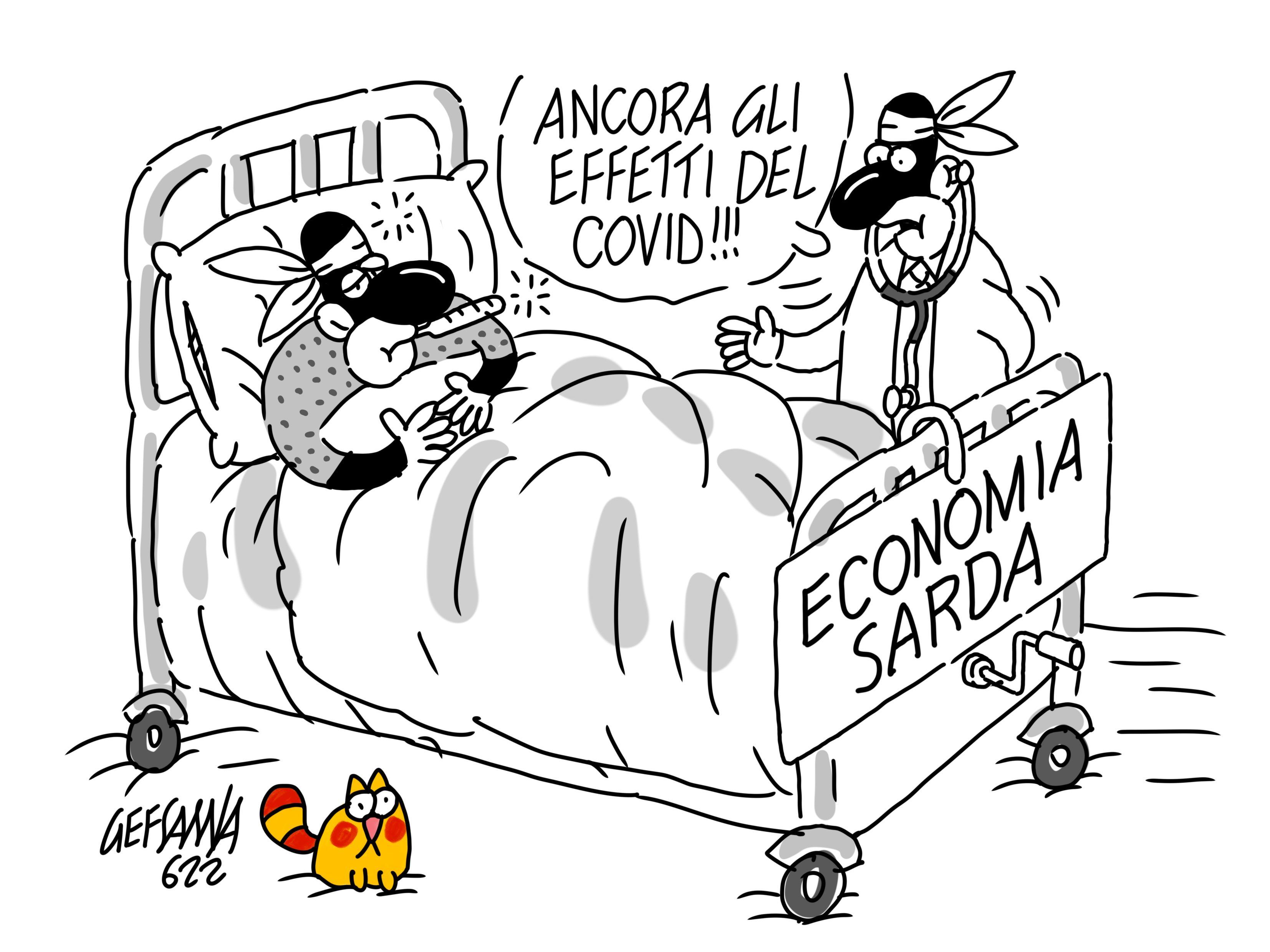 La vignetta di Gef: l'economia sarda non decolla