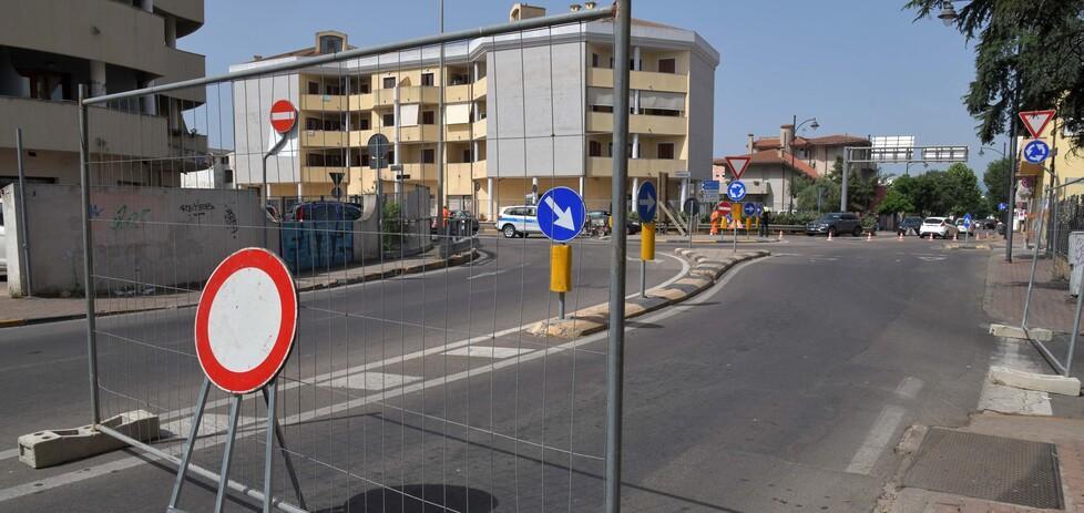 Olbia, è partito il maxi cantiere chiusa via Vittorio Veneto