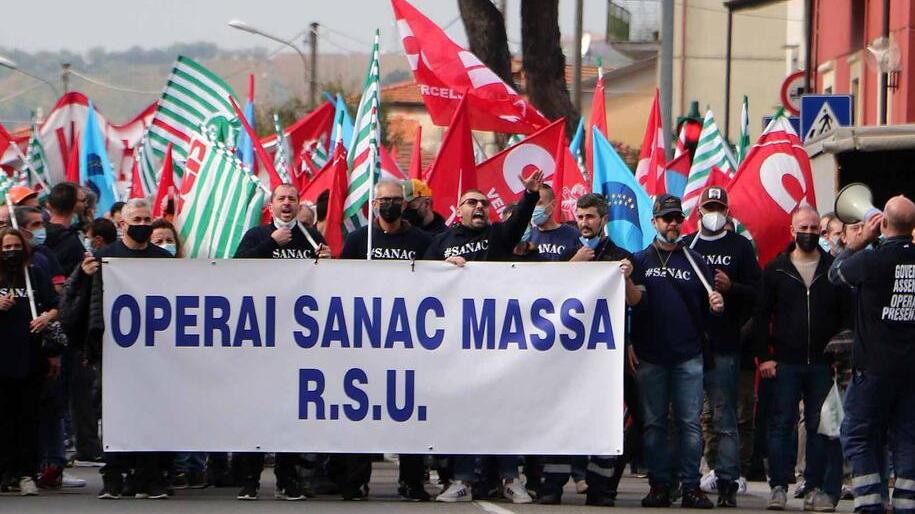 Un momento del corteo