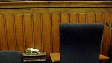 Aula di tribunale (foto d'archivio)