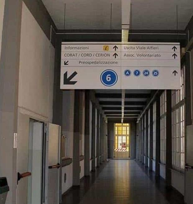 Un corridoio dell'ospedale
