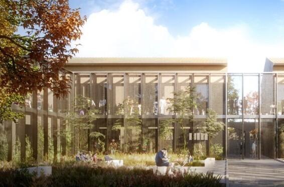 Uno dei rendering dell’edificio
