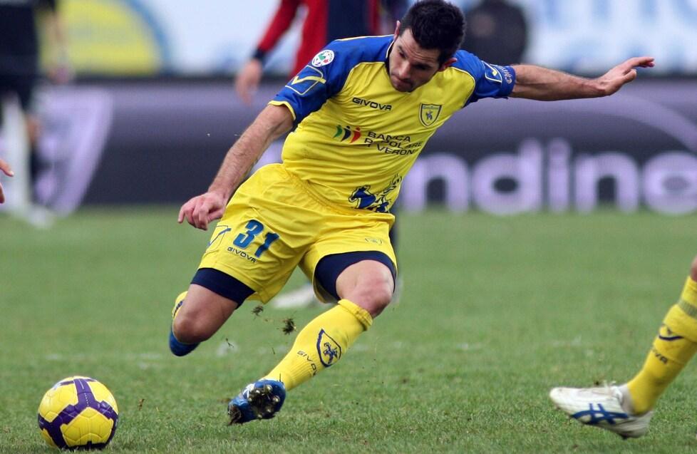 Sergio Pellissier in azione con la maglia del Chievo (foto agenzia Sestini)