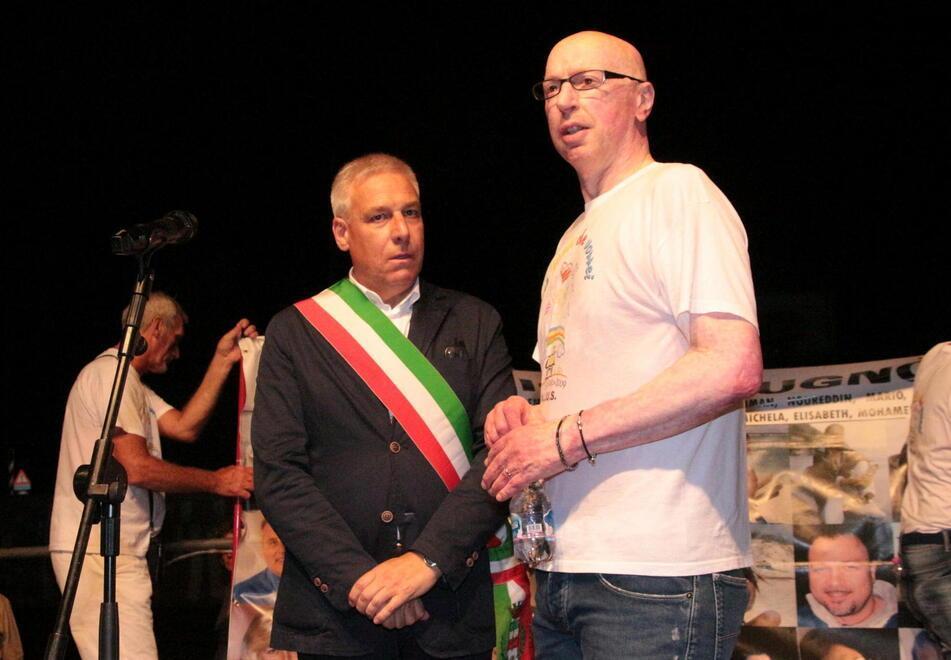Il sindaco Giorgio Del Ghingaro con Marco Piagentini