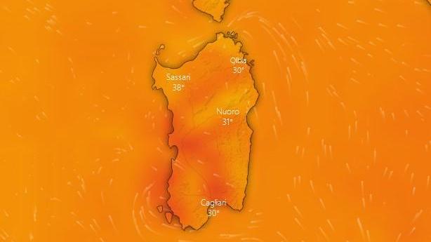 Allerta meteo, da domenica a martedì temperature fino a 40 gradi in Sardegna