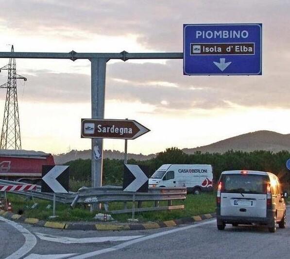 Una foto del tratto finale del percorso attuale della 398 allo svincolo con la strada Geodetica