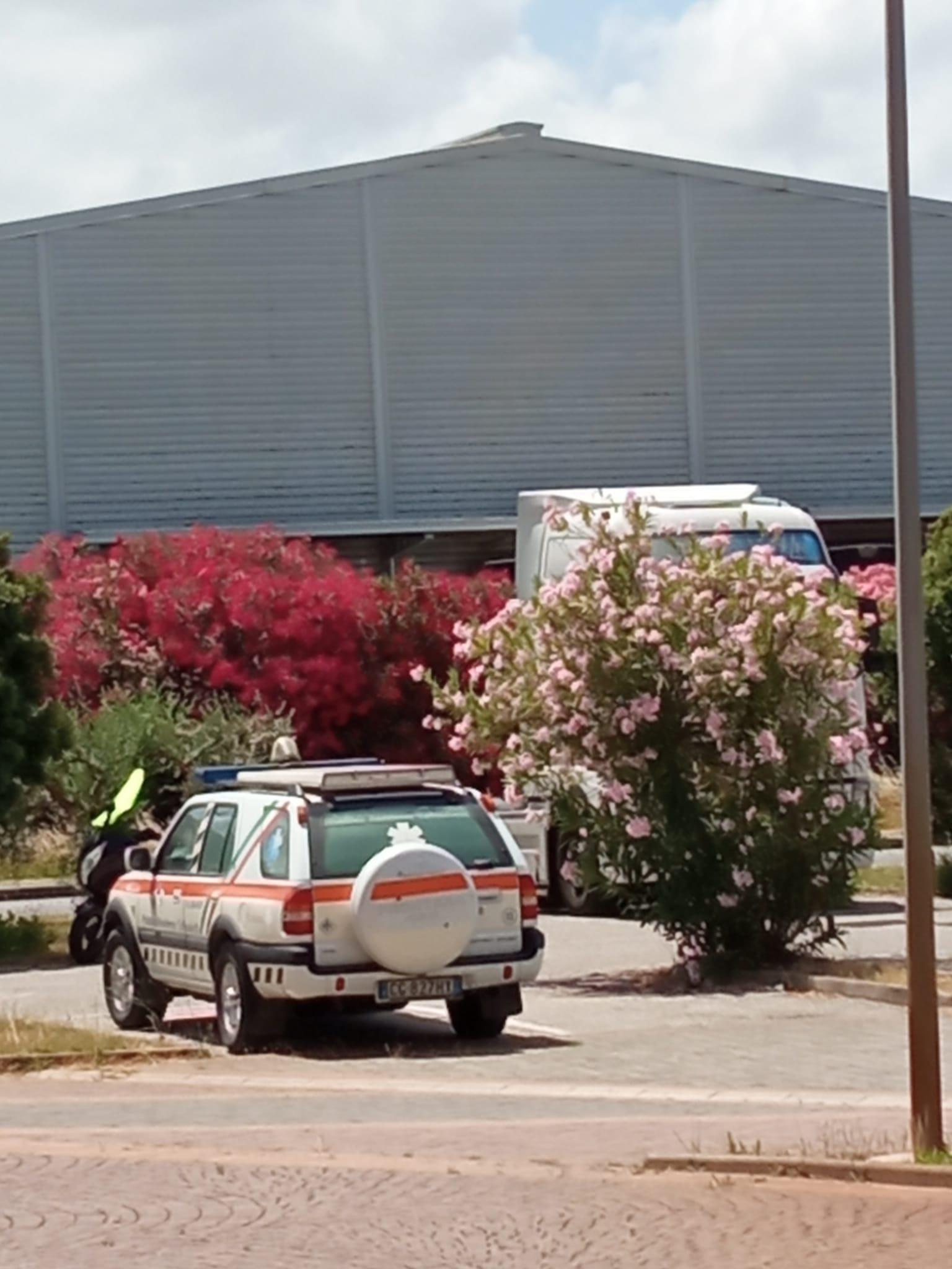 Colpito al volto da un pancale mentre lavora all'interporto, grave un camionista di 62 anni